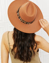 Fame In The Wild Leopard Detail Fedora Hat