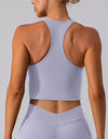 Square Neck Racerback Cropped Tank