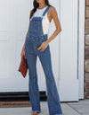 Raw Hem Denim Overall