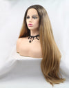 13*3" Lace Front Wigs Synthetic Long Straight 24" 130% Density