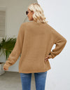 Open Front Long Sleeve Cardigan with Pockets