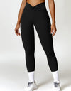 Twisted High Waist Active Pants with Pockets