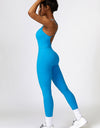 Open Back Spaghetti Strap Sports Jumpsuit