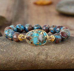 Natural Stone Beaded Bracelet
