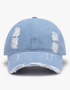 Distressed Adjustable Cotton Baseball Cap