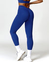 Ruched Pocketed High Waist Active Leggings