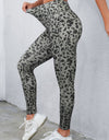 Leopard Print Wide Waistband Leggings