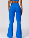 Wide Waistband High Waist Bootcut Pants