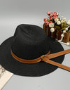 Wide Brim Paper Braided Hat