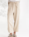 Drawstring Cropped Pants with Pockets