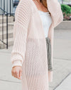 Open Front Long Sleeve Cardigan
