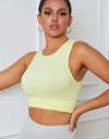 Round Neck Long Active Bra