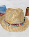 Short Brim Straw Woven Hat