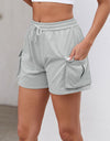 Drawstring Elastic Waist Shorts with Pockets