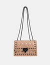 Studded PU Leather Crossbody Bag