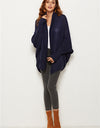 Open Front Batwing Sleeve Cardigan