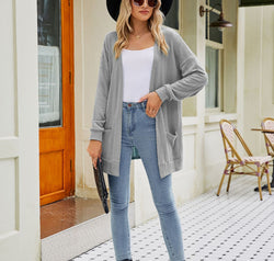 Long Sleeve Pocketed Cardigan