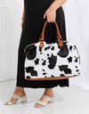 Animal Print Plush Weekender Bag