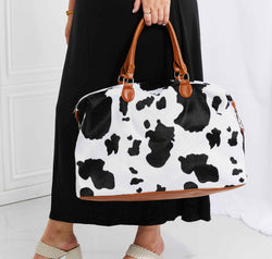 Animal Print Plush Weekender Bag