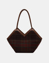 Plaid Print Tote Bag