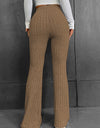 Ribbed High Waist Bootcut Pants