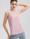 Round Neck Wide strap Active Tank