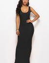 Scoop Neck Wide Strap Maxi Dress