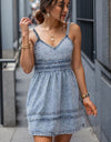 V-Neck Sleeveless Denim Dress