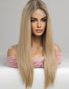 13*2" Lace Front Wigs Synthetic Long Straight 24'' 150% Density