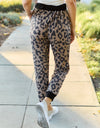 Celeste Design Full Size Leopard Contrast Sweatpants