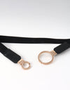 Double Ring Buckle Elastic PU Belt