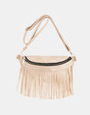 Fringed PU Leather Sling Bag