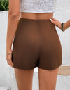 Pocketed High Waist Shorts