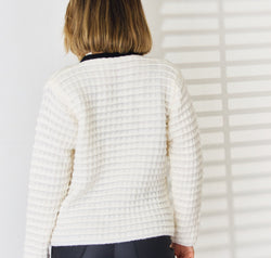 Contrast Trim Button Up Cardigan