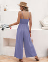 Openwork Spaghetti Strap Wide Leg Jumpsuit