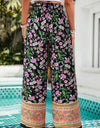 Printed High Waist Wide Leg Pants