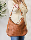 SHOMICO Weaved Vegan Leather Handbag