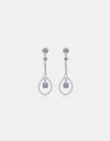 1 Carat Moissanite 925 Sterling Silver Drop Earrings