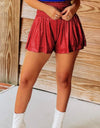 Smocked High Waist Shorts