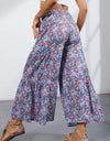 Printed Tie-Front Culottes