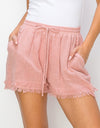 HYFVE Drawstring Frayed Shorts