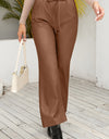 Drawstring Wide Leg Long Pants