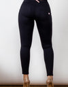 Full Size Contrast Detail Buttoned Leggings