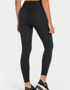 High Waist Ankle-Length Yoga Leggings with Pockets