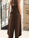 Lovelet Pocketed Scoop Neck Wide Leg Jumpsuit