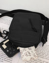 Wide Strap Polyester Crossbody Bag