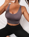 Scoop Neck Long Active Bra