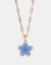 Flower Pendant Stainless Steel Necklace