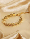 18K Gold-Plated Wide Chain Bracelet