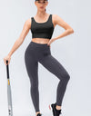 Wide Waistband Slim Fit Active Leggings